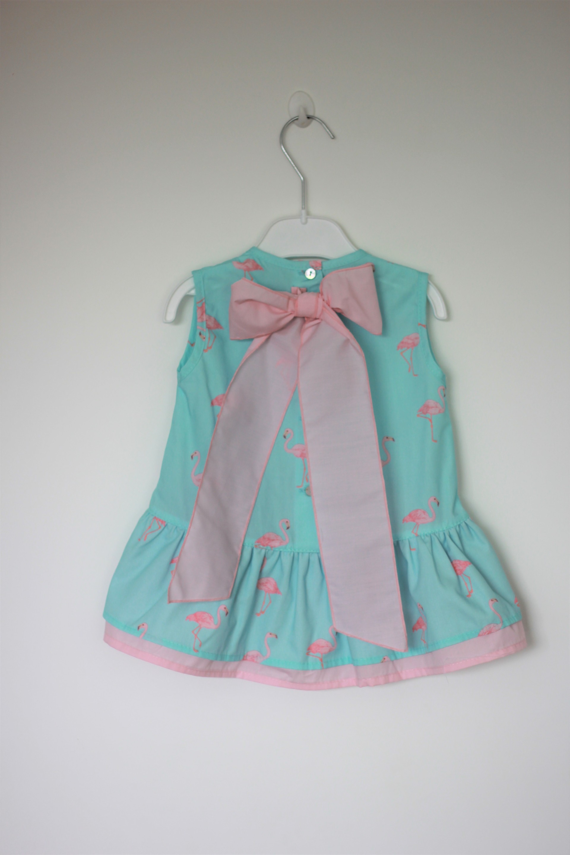 Flamingos bow tunic