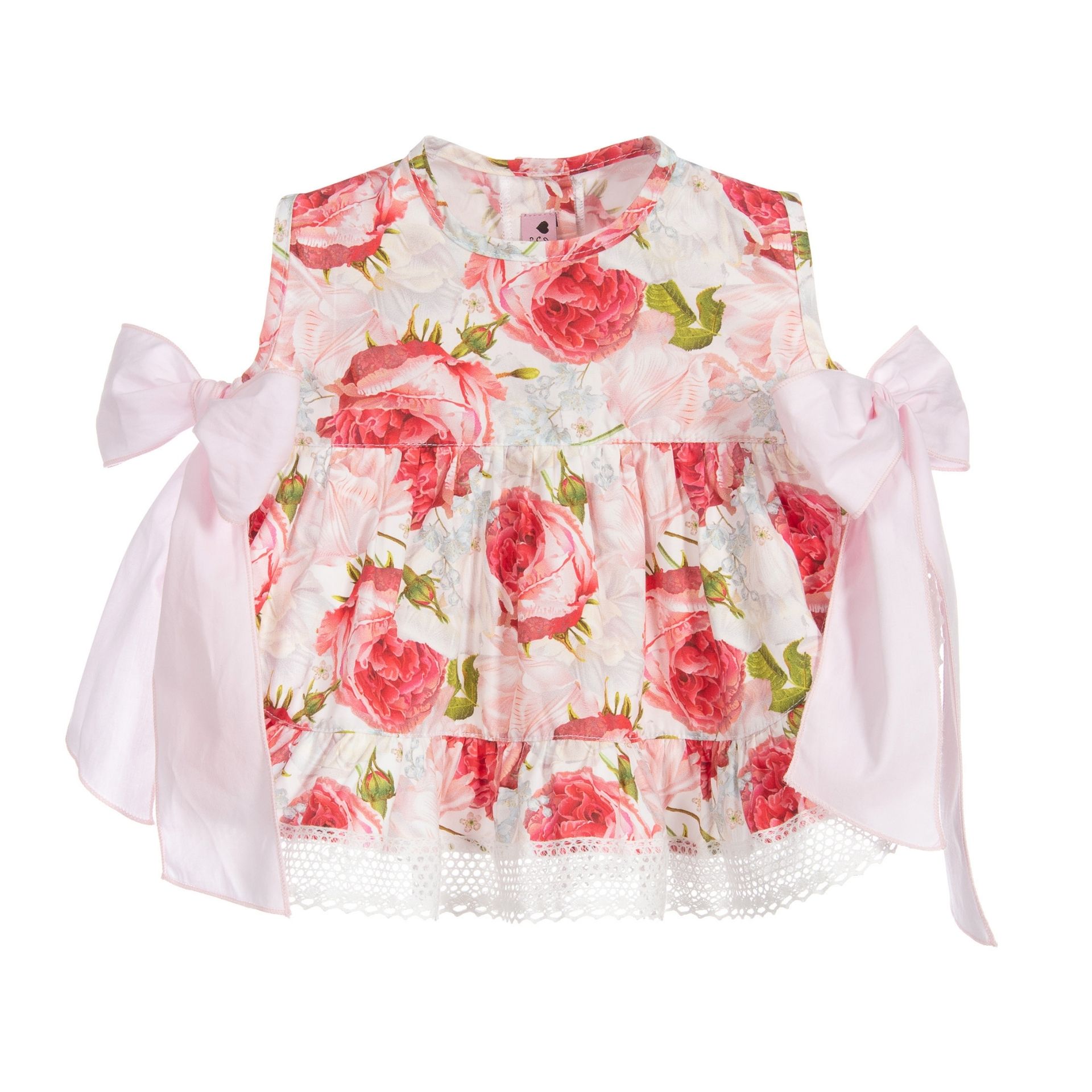Peony two bows tunic