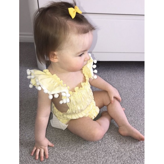 Yellow cotton swimsuit