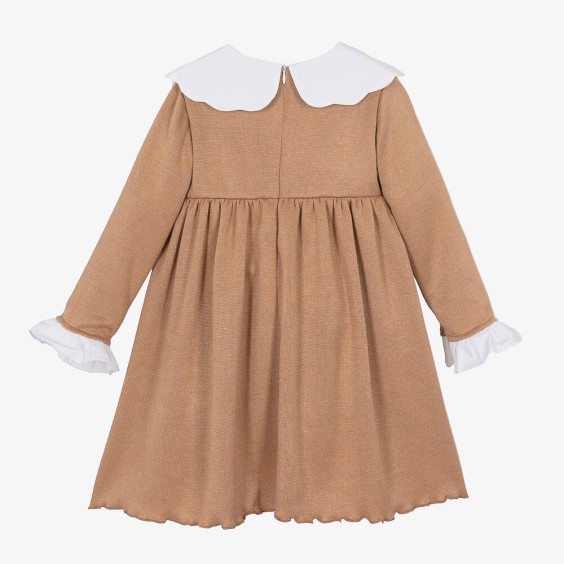 Vestido malha camel