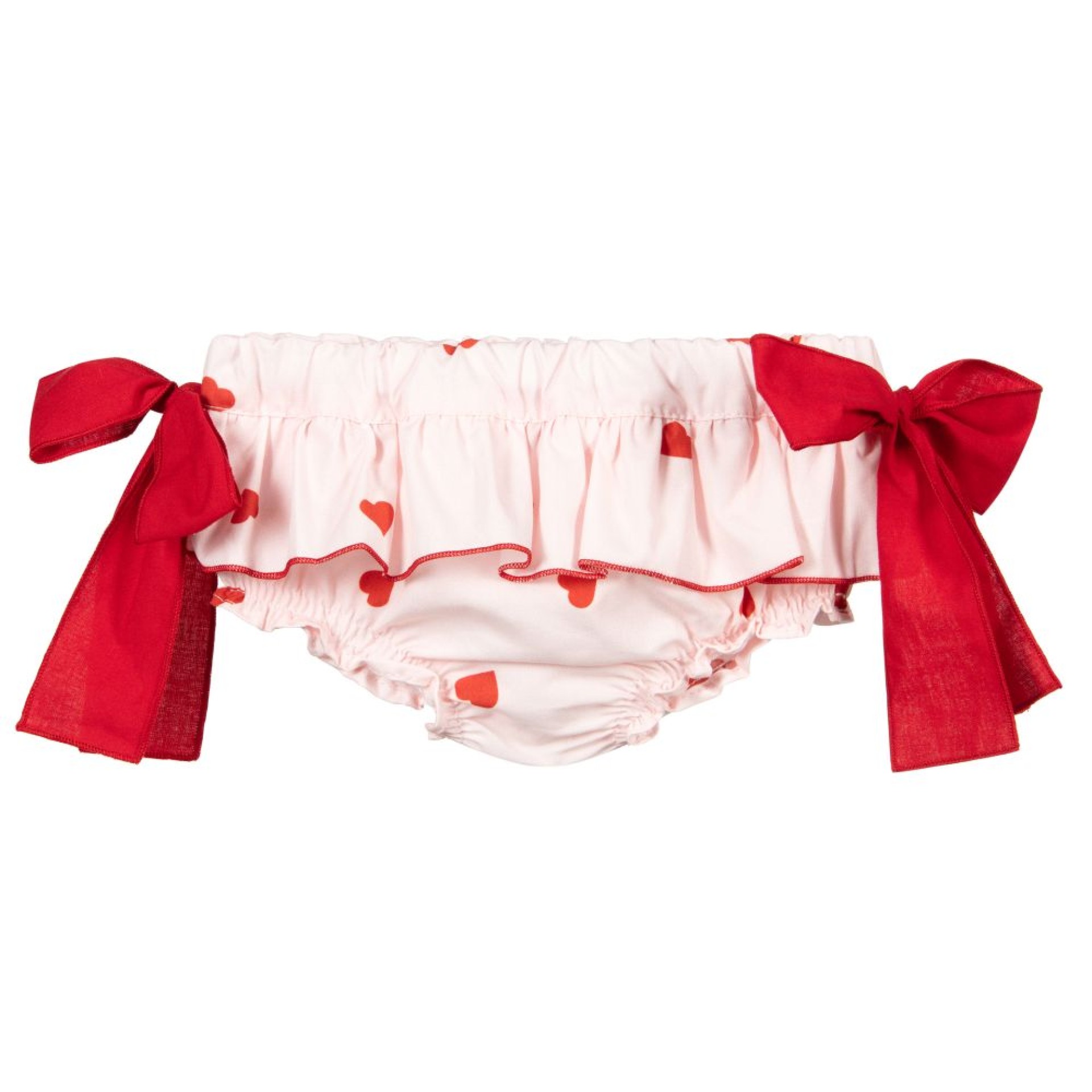 Heart bloomer with red bow