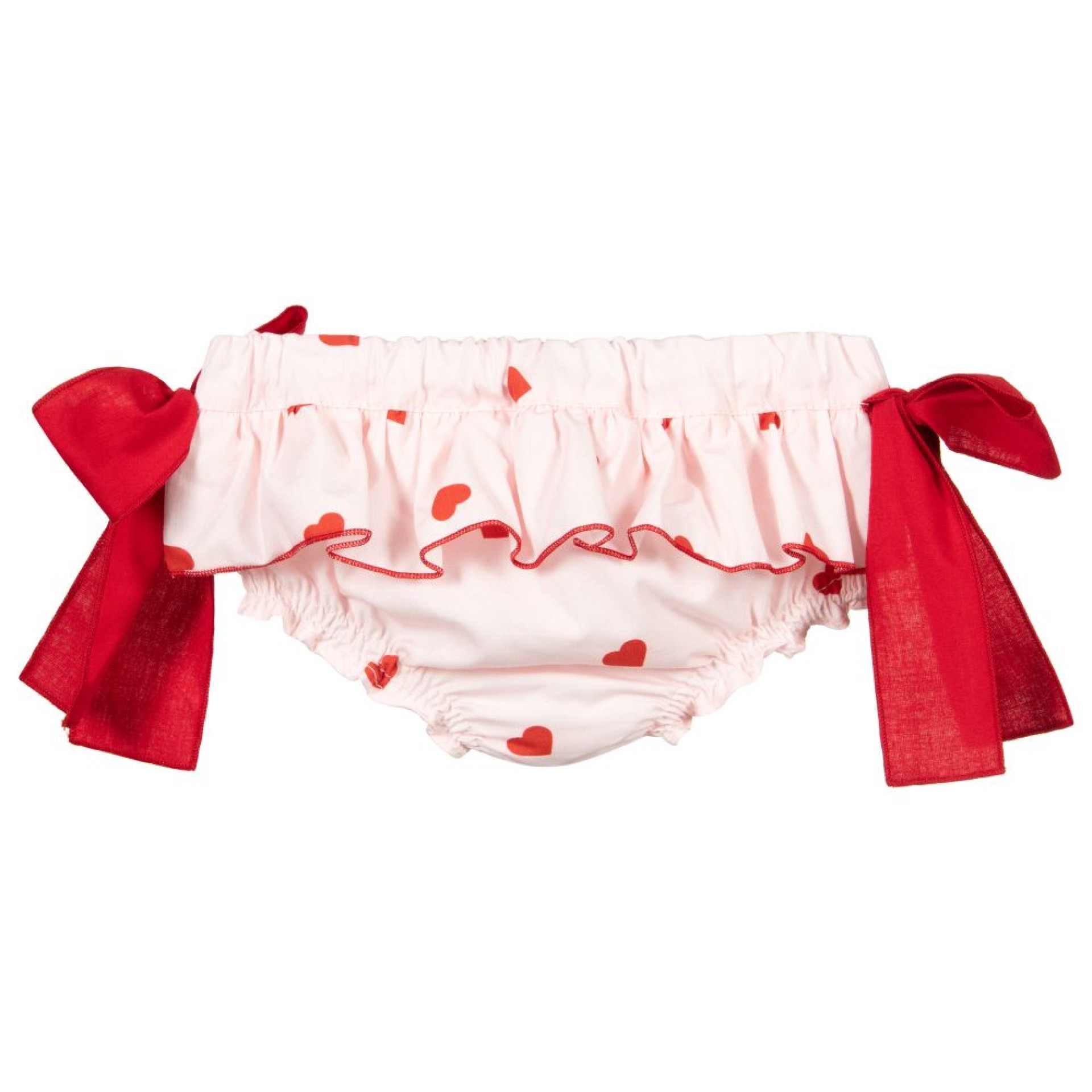Heart bloomer with red bow