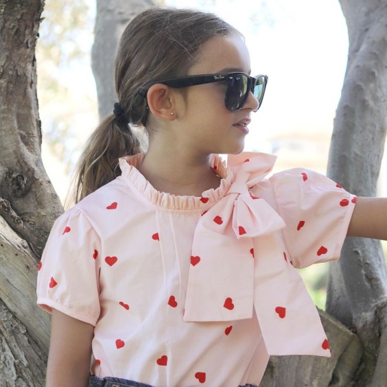 Heart Bow Blouse