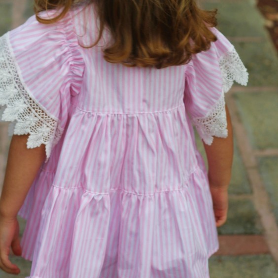 Pink stripes tunic
