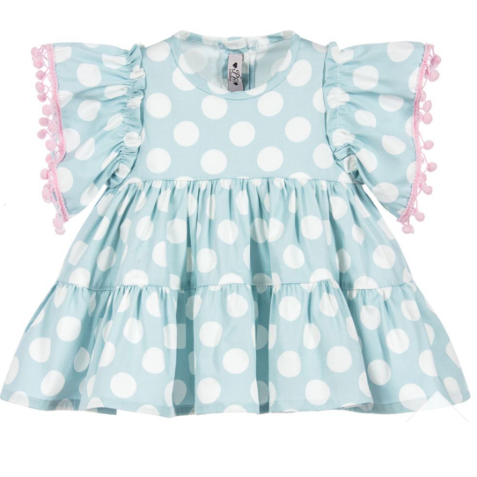 Dots tunic with pompom