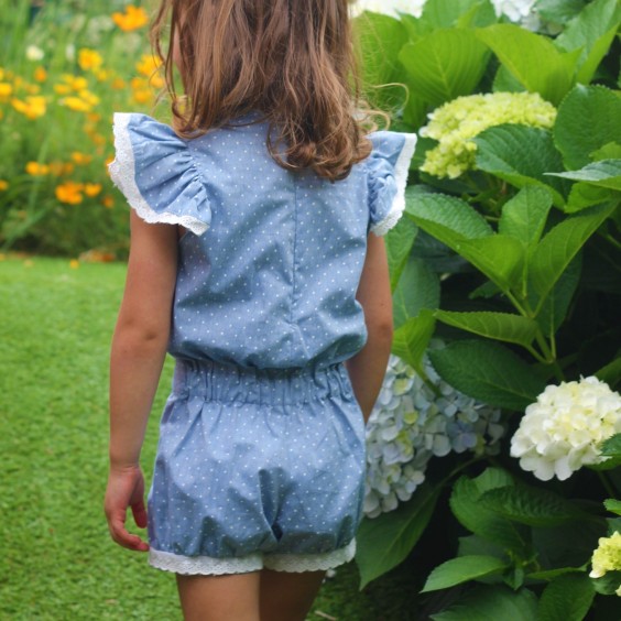 Denim star jumpsuit