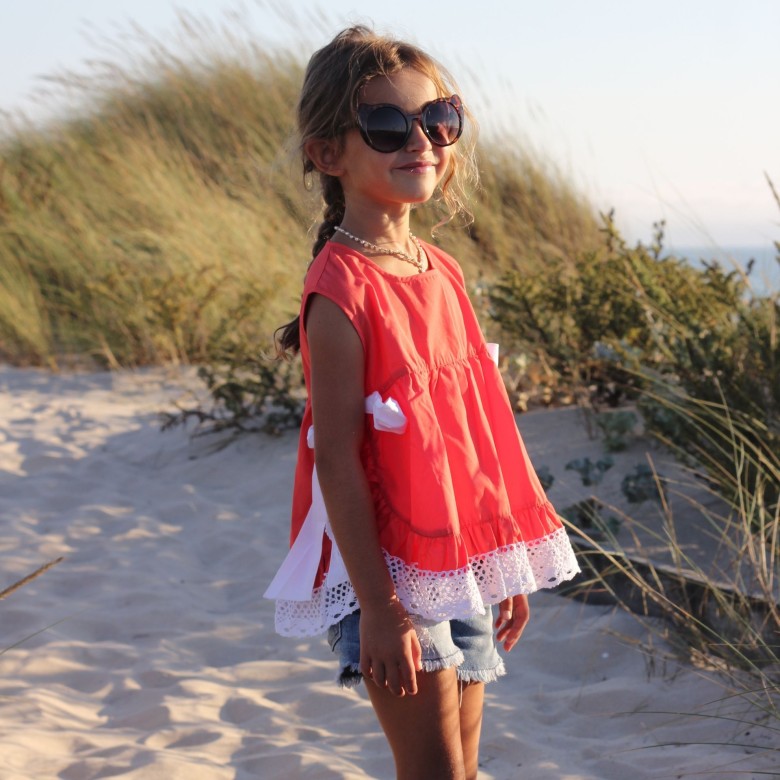 Tunique de plage enfant hot sale