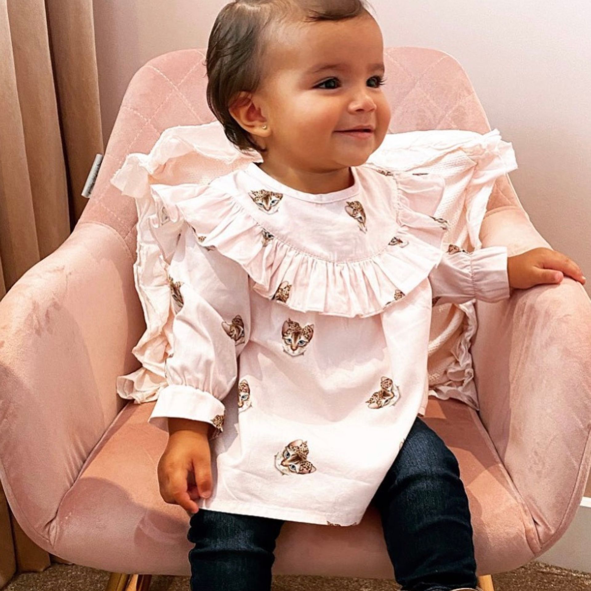 Pink Cats Blouse