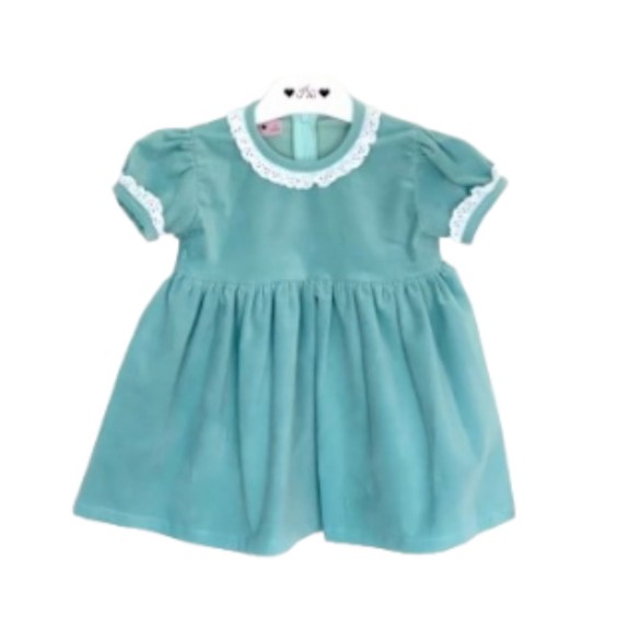 Mint Blue Velvet Dress Mint Blue Velvet Dress