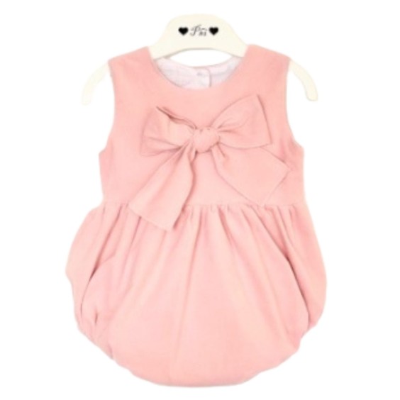 Pink Velvet Romper