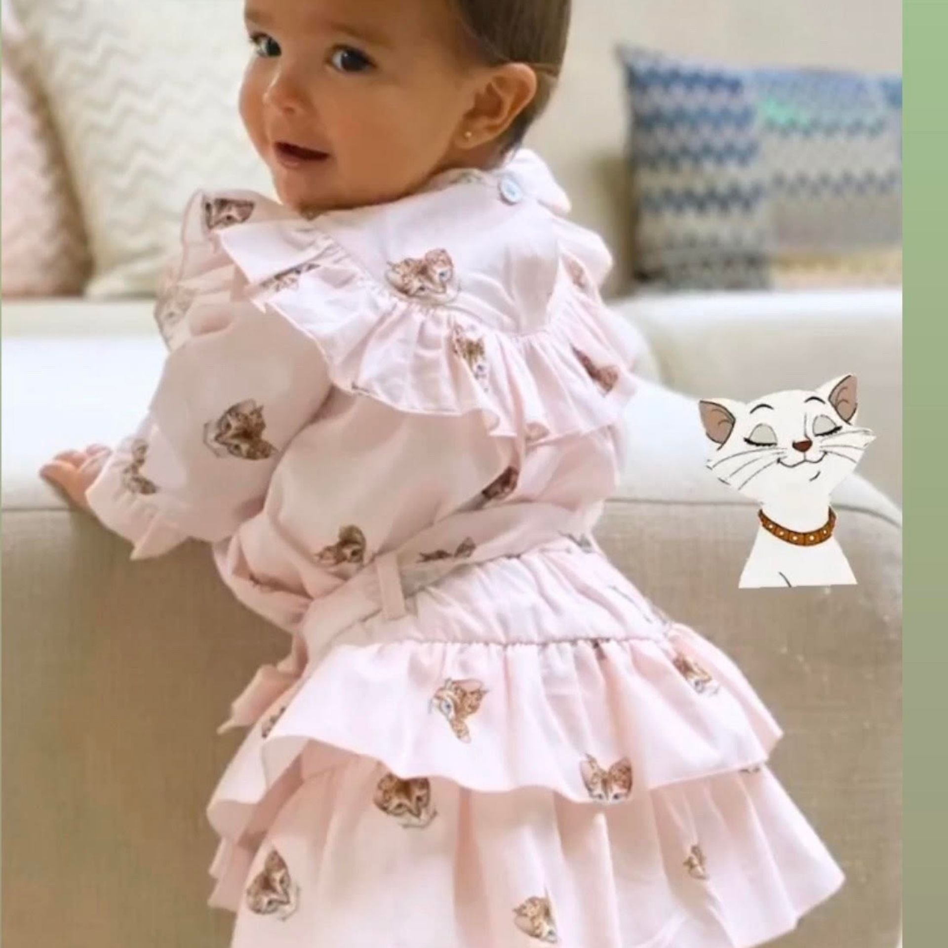 Pink Cats Blouse