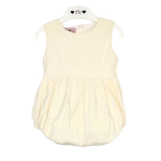 Ivory Velvet Romper Ivory Velvet Romper