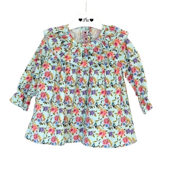 Tunique Fleurs Mint volant