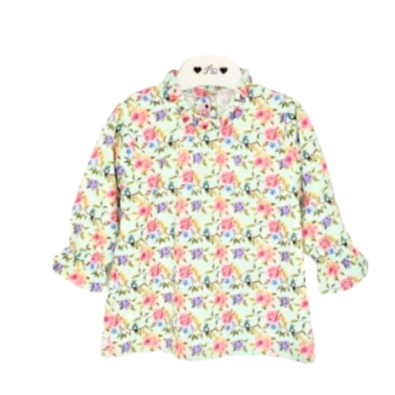 Mint Flowers Blouse Mint Flowers Blouse
