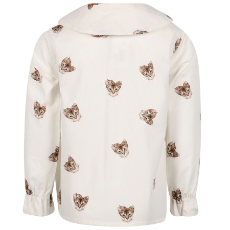Ivory Cats Frill Blouse Ivory Cats Frill Blouse