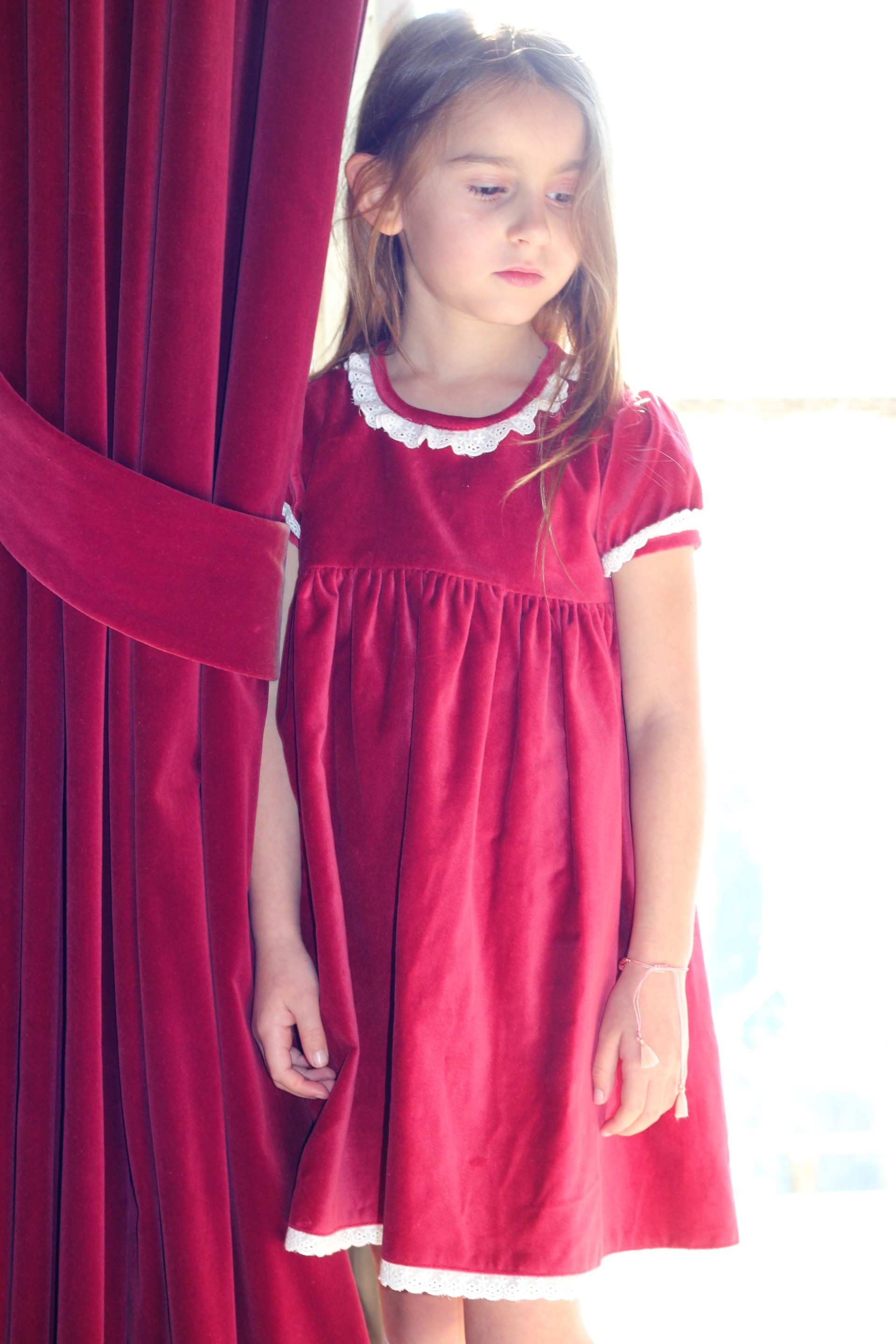 Bordeaux velvet Dress