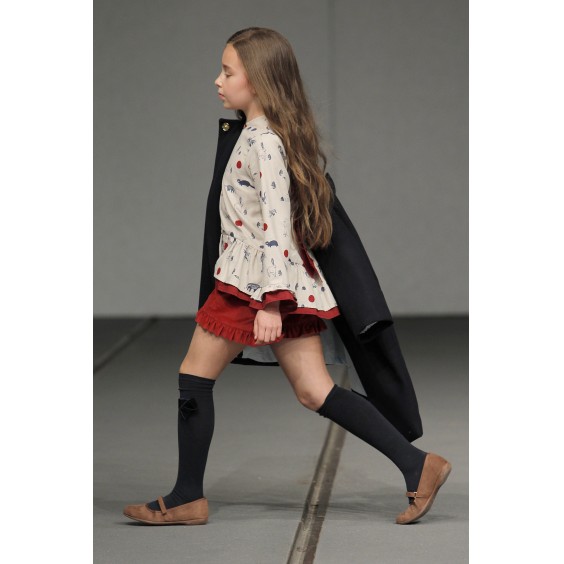 Bordeaux velvet Shorts