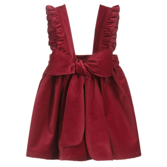 Vestido veludo Bordeaux