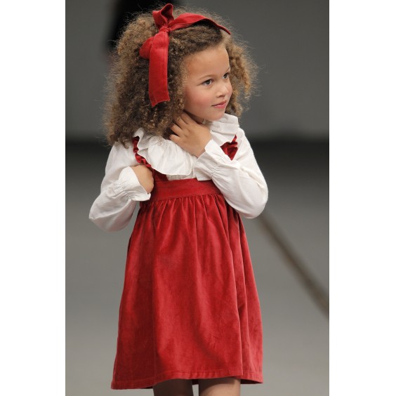 Vestido veludo Bordeaux