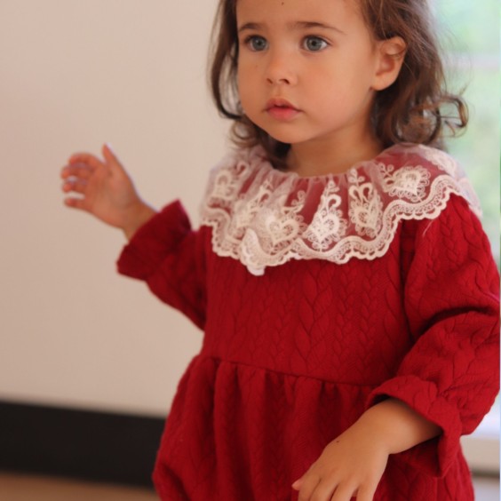 Fofo malha bordeaux manga comprida