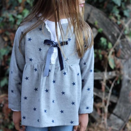 Grey Tunic with Blue Stars