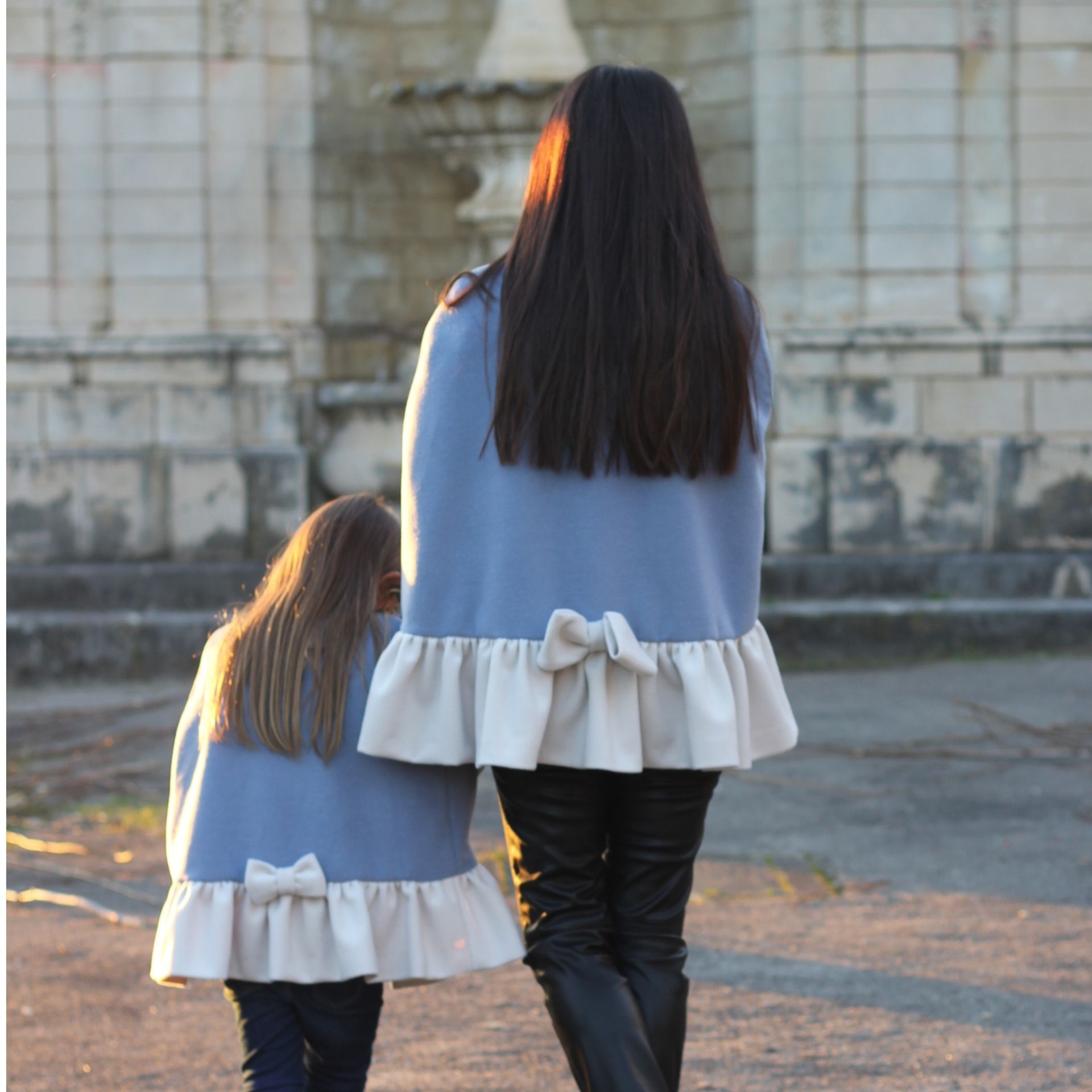 Blue and Ivory Cape
