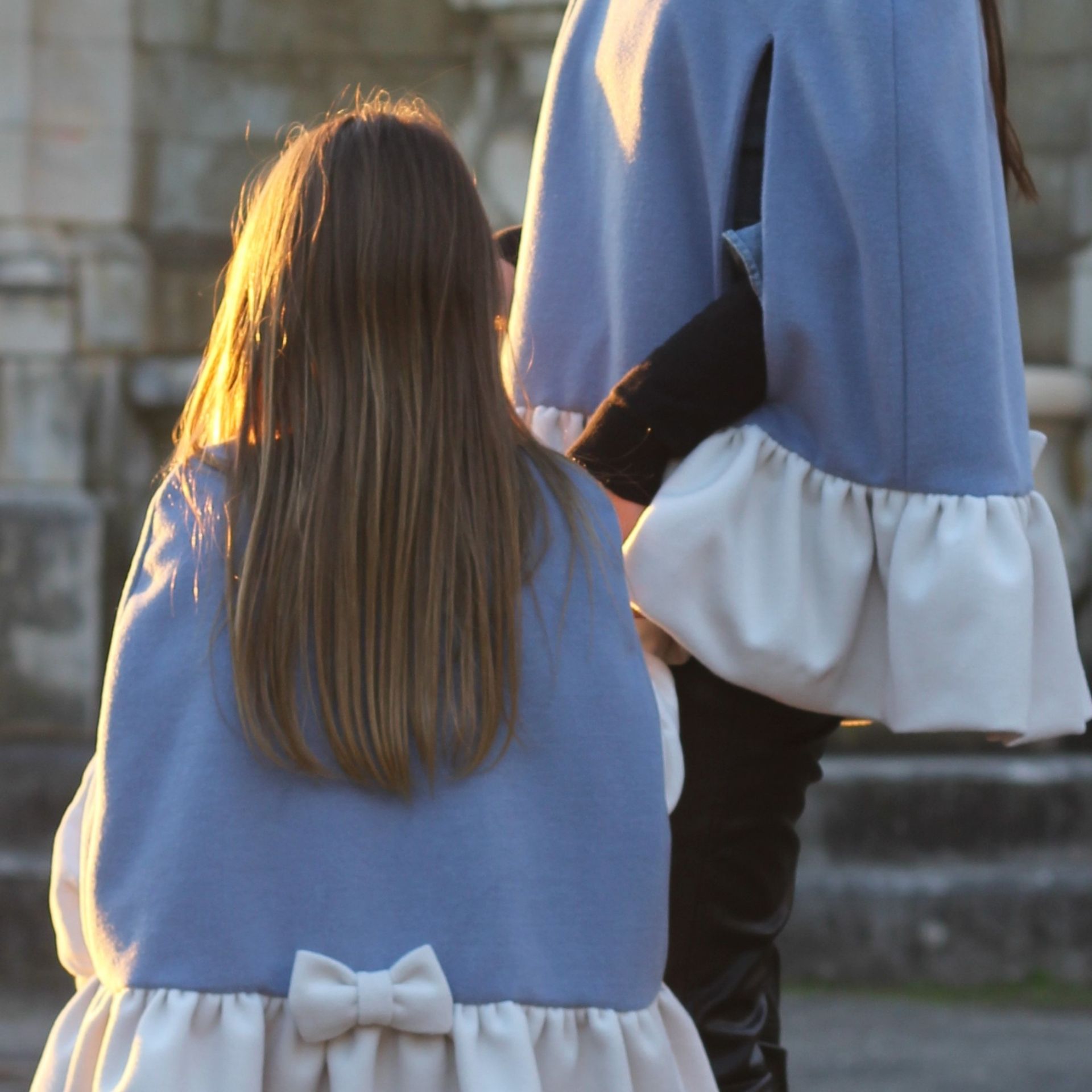 Blue and Ivory Cape