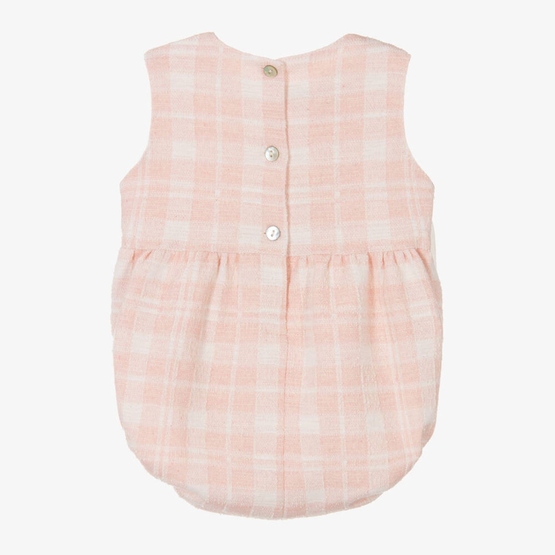 Pink Tweed Romper