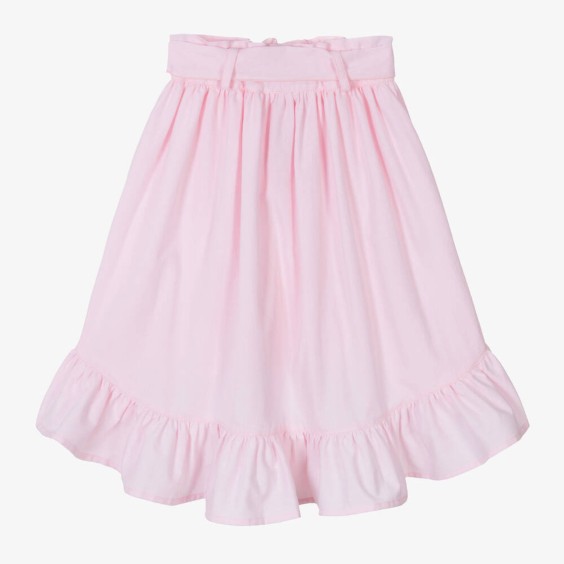 Saia assimétrica rosa