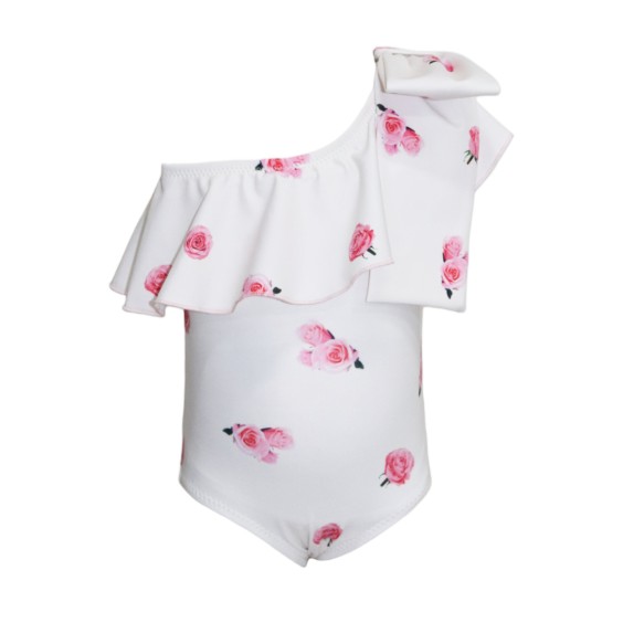 Maillot de bain Asymtrique roses roses