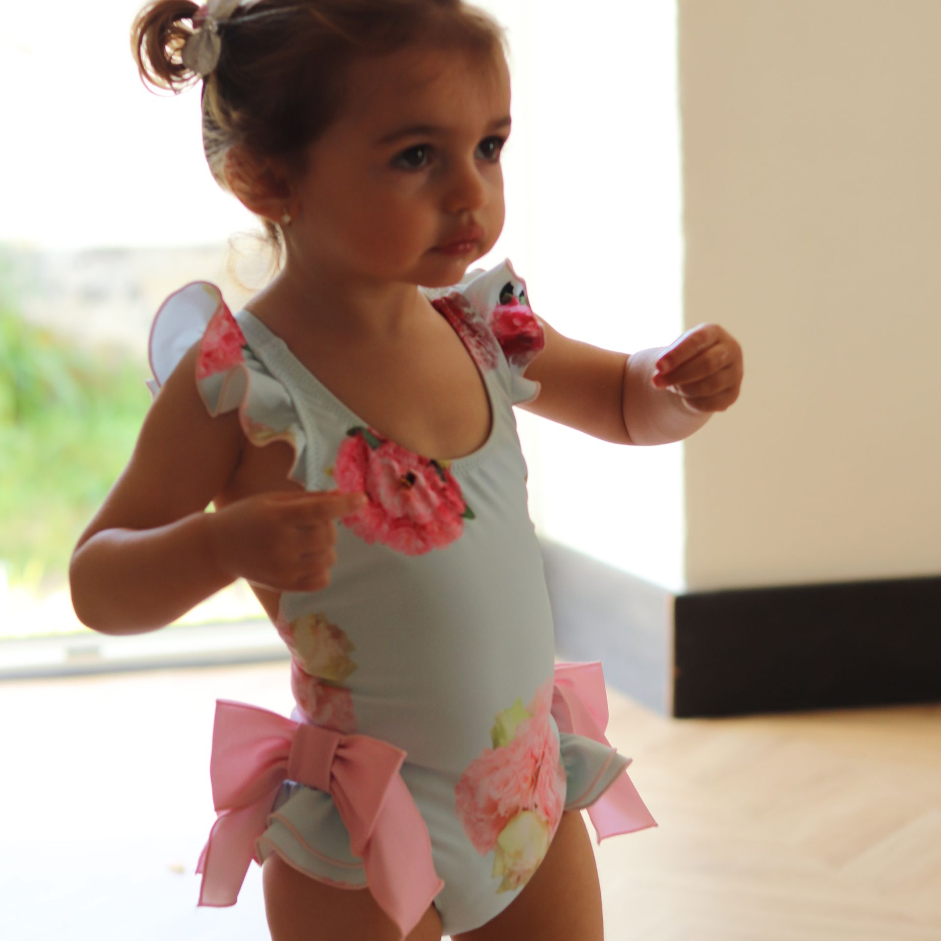 Fato de Banho Peonias Menta