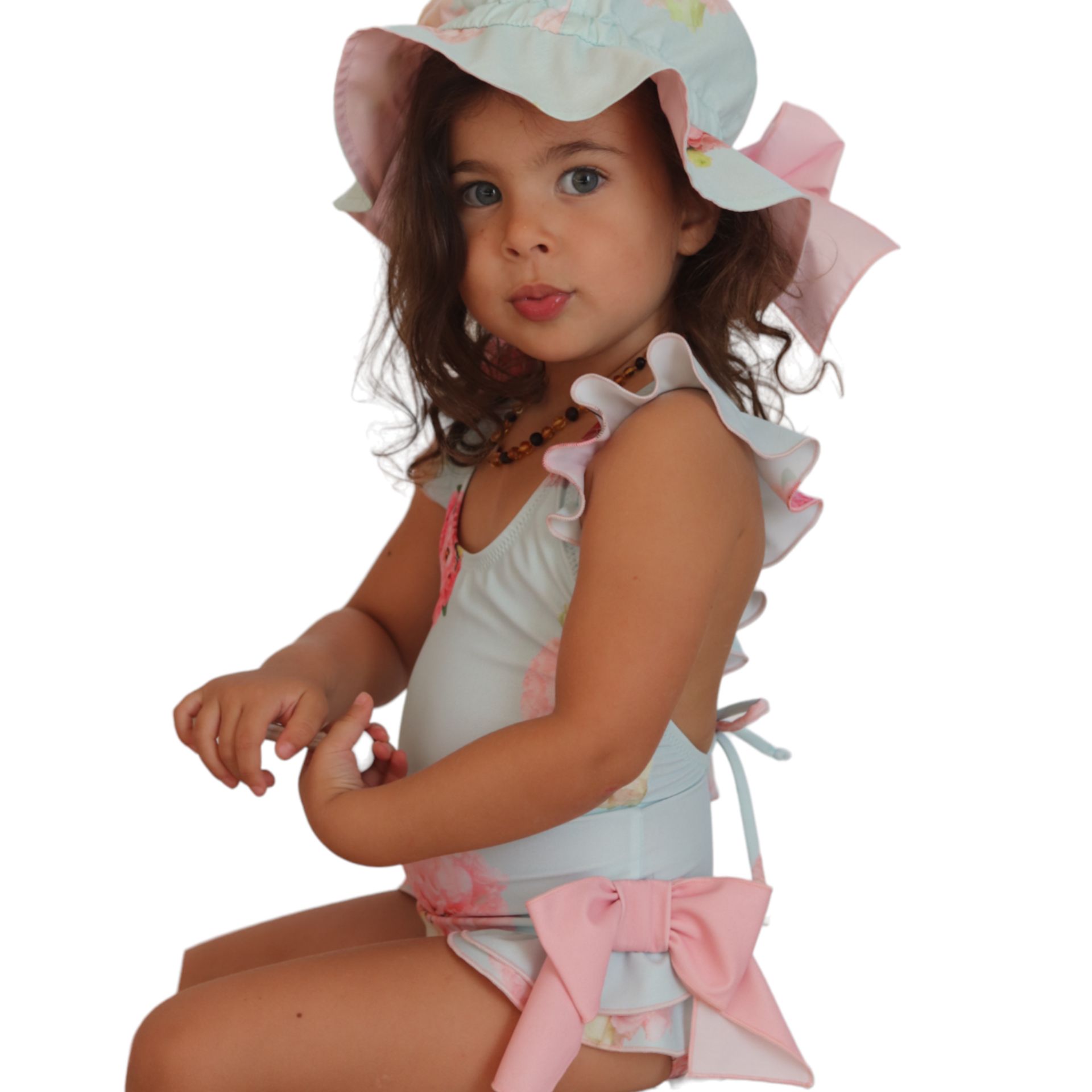 Fato de Banho Peonias Menta