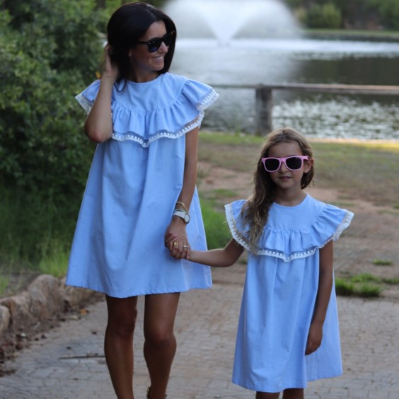 Blue Oxford Dress