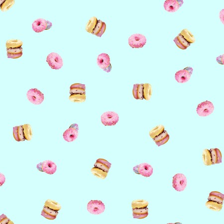Donuts Cotton Fabric