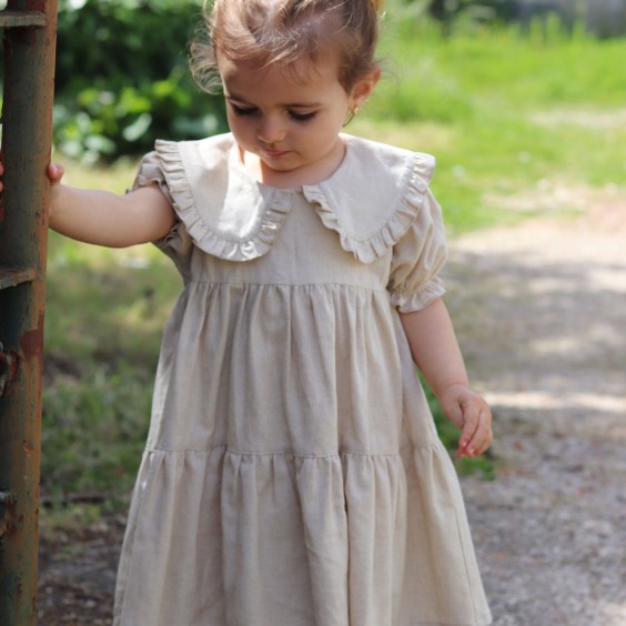 Vestido Linho Creme