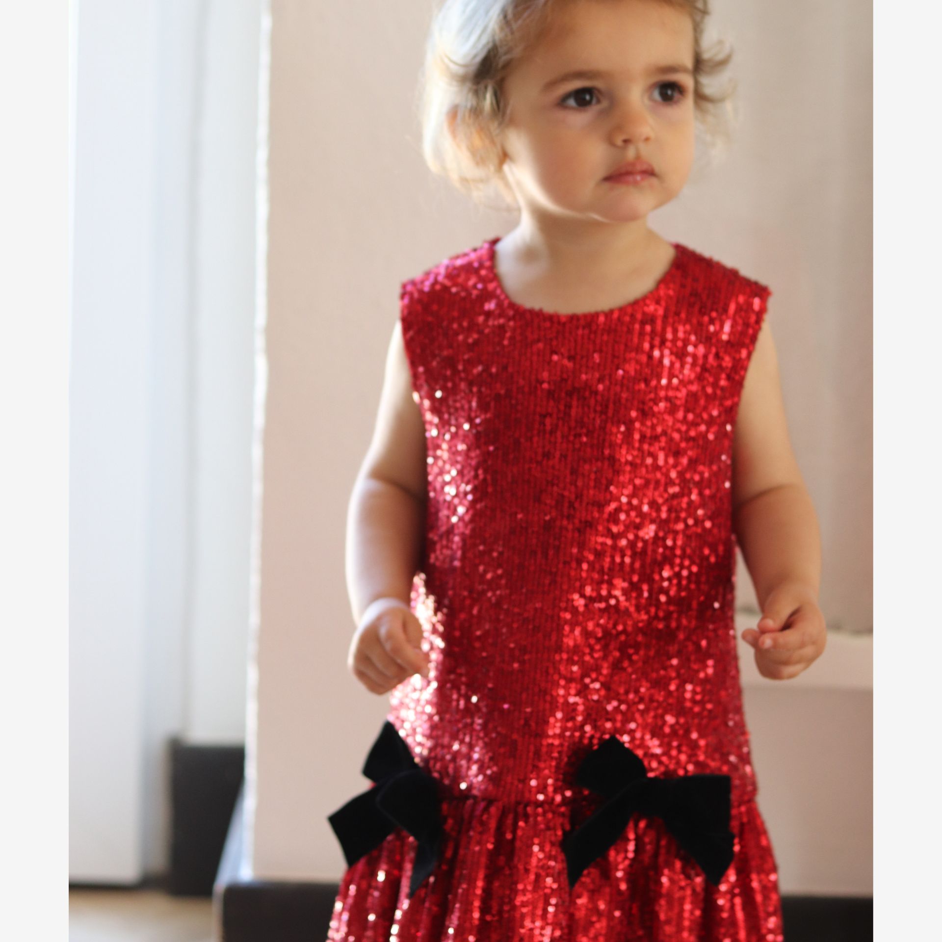 Vestido Lantejoulas Vermelha