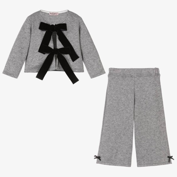Grey bows cardigan