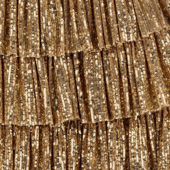 Gold Sequins Classic Dress