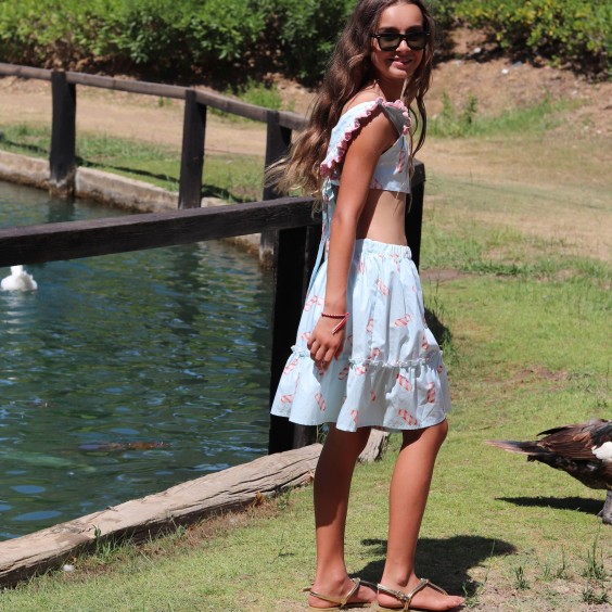 Top gelados fundo azul