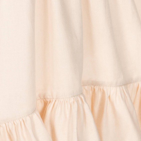 Vestido Midi Linho Creme