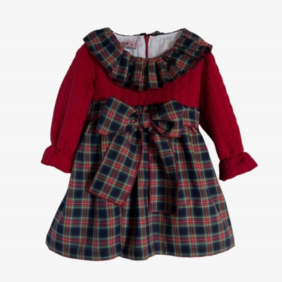 Checkered and burgundy dress Checkered and burgundy dress