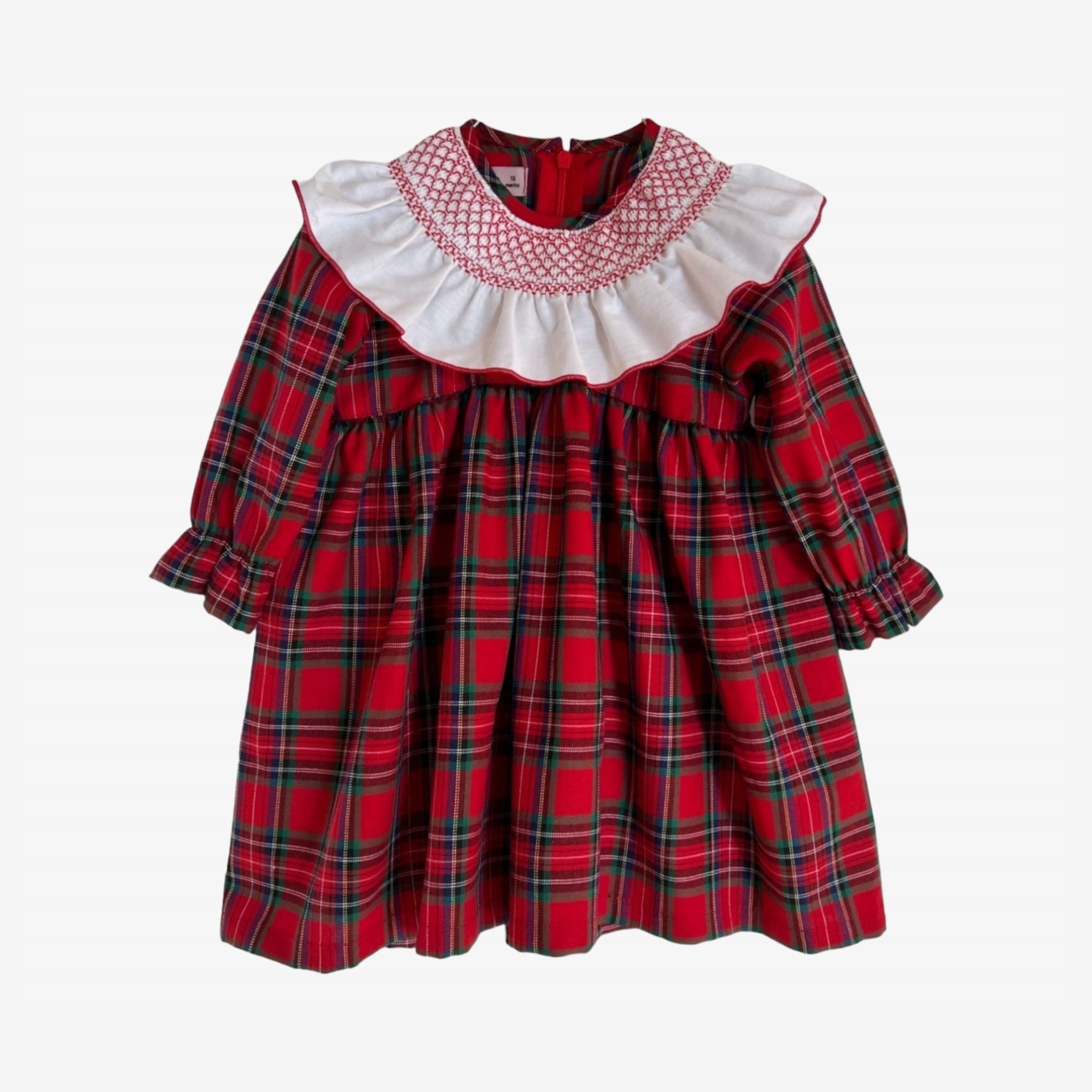 Red tartan dress