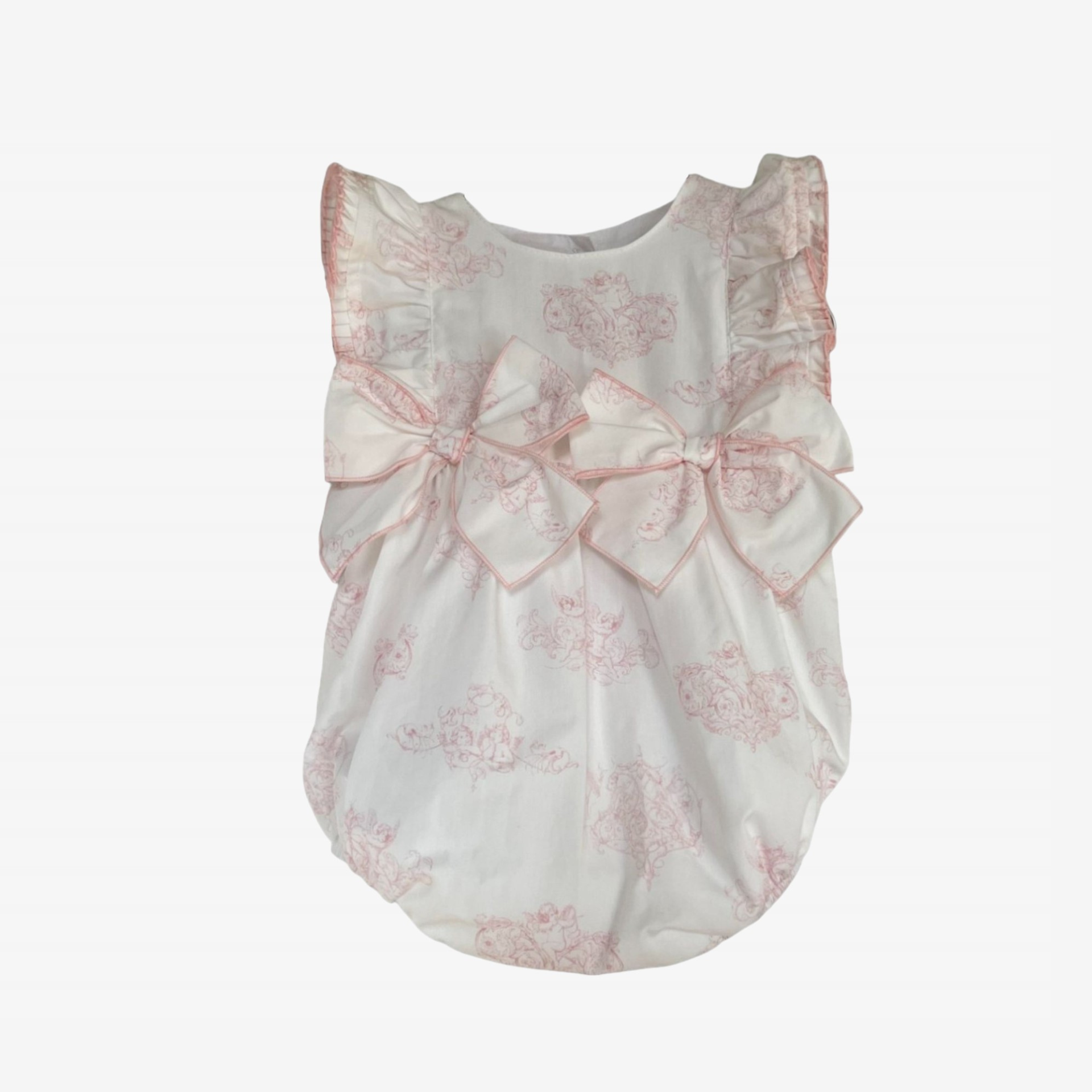 Pink Toile de Jouy Romper