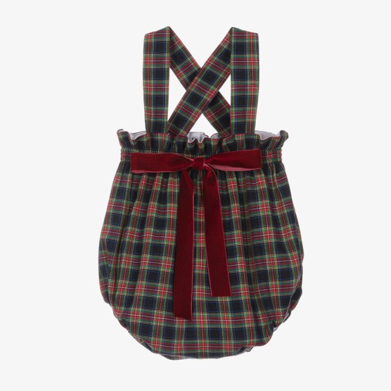 Bordeaux Tartan Romper