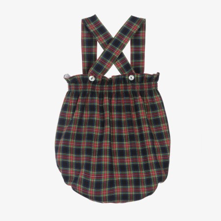 Bordeaux Tartan Romper