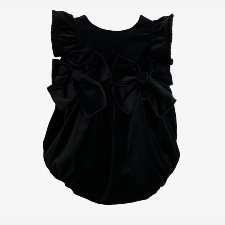 Black Velvet Romper