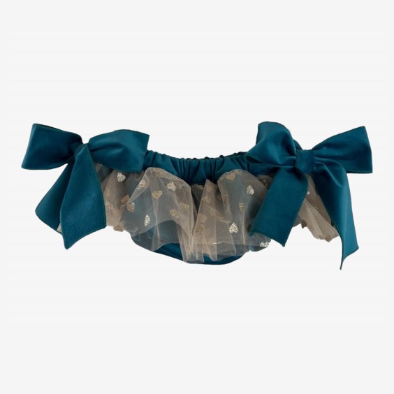 Blue Bloomer with heart tule Blue Bloomer with heart tule