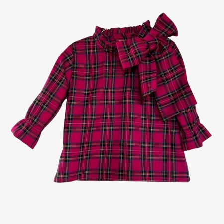 Pink Tartan Blouse