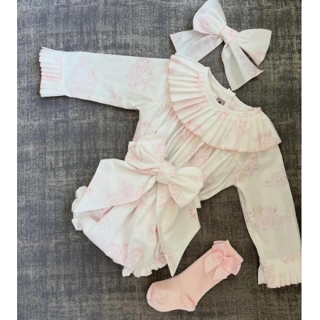 Cueca Toile de Jouy Rosa