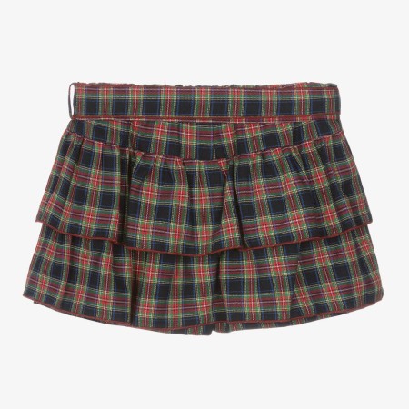 Bordeaux Tartan Frill Skirt Bordeaux Tartan Frill Skirt